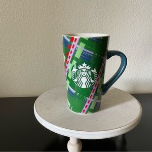 Starbucks Holiday Christmas Green and Blue Mug